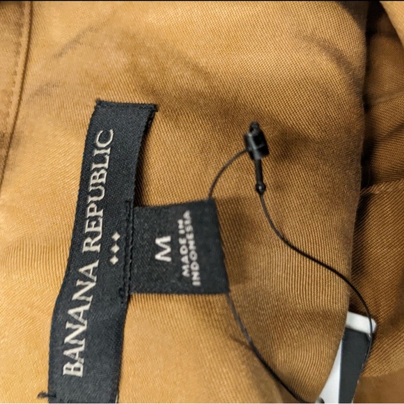 Banana Republic Tie Waist Tencel Maxi Shirt Dress Sz Med NWT - Picture 4 of 5